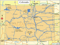 Colorado State Map - Click or Tap For Larger View