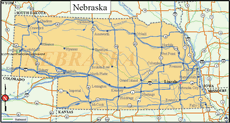 Nebraska State Map - Click or Tap For Larger View