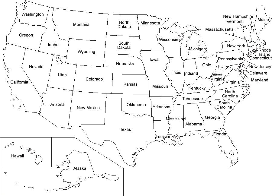 Printable United States Map
