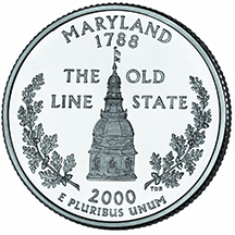 Maryland State Quarter - Back