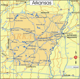 Arkansas State Map