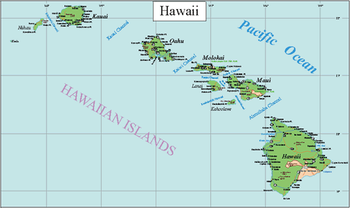 Hawaii State Map