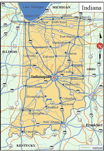 Indiana State Map