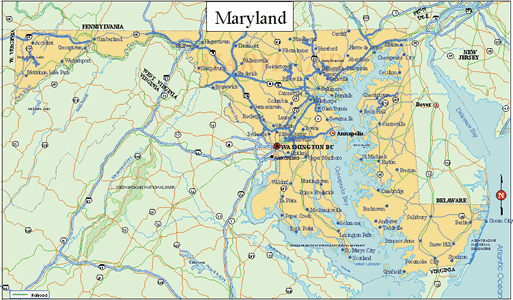 Maryland State Map