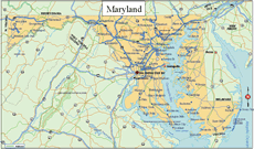 Maryland State Map - Click or Tap For Larger View