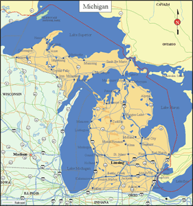 Michigan State Map