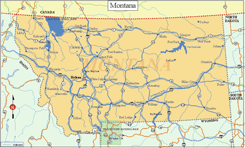 Montana State Map