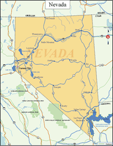 Nevada State Map