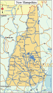 New Hampshire State Map