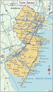 New Jersey State Map - Click or Tap For Larger View