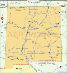 New Mexico State Map