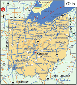 Ohio State Map