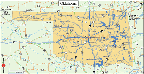 Oklahoma State Map