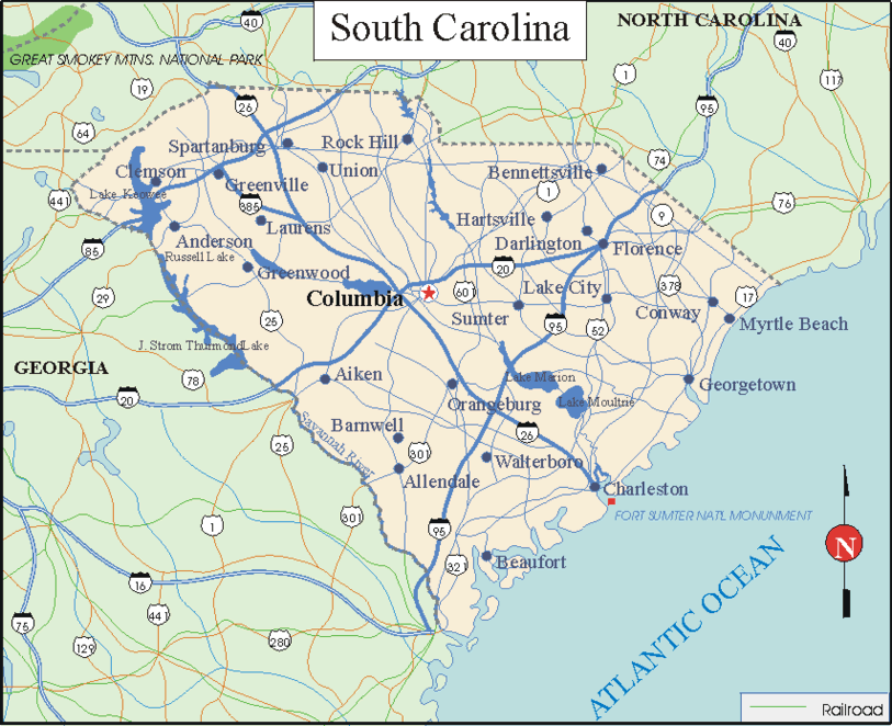 South Carolina Facts And Symbols Us State Facts