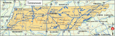 Tennessee State Map