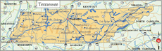 Tennessee State Map - Click or Tap For Larger View