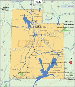 Utah State Map