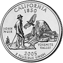 California State Quarter - Back