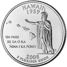 Hawaii State Quarter - Back