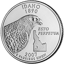 Idaho State Quarter - Back