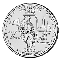 Illinois State Quarter - Back