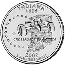 Indiana State Quarter - Back