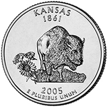 Kansas State Quarter - Back