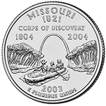 Missouri State Quarter - Back