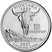 Montana State Quarter - Back