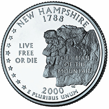 New Hampshire State Quarter - Back