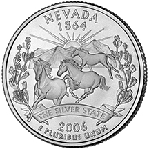 Nevada State Quarter - Back