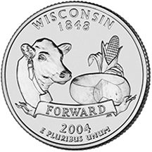 Wisconsin State Quarter - Back