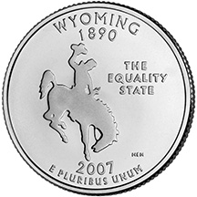Wyoming State Quarter - Back